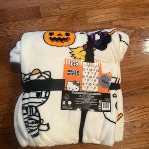 Hello Kitty Halloween Plush Blanket